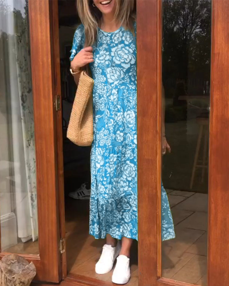 Bloom Coast Flutter Midi Dress