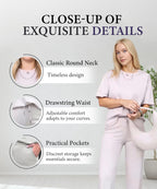 LÉORALABEL Women’s Chic Two-Piece Set – Modern Top & Matching Pants