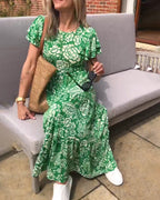 Bloom Coast Flutter Midi Dress