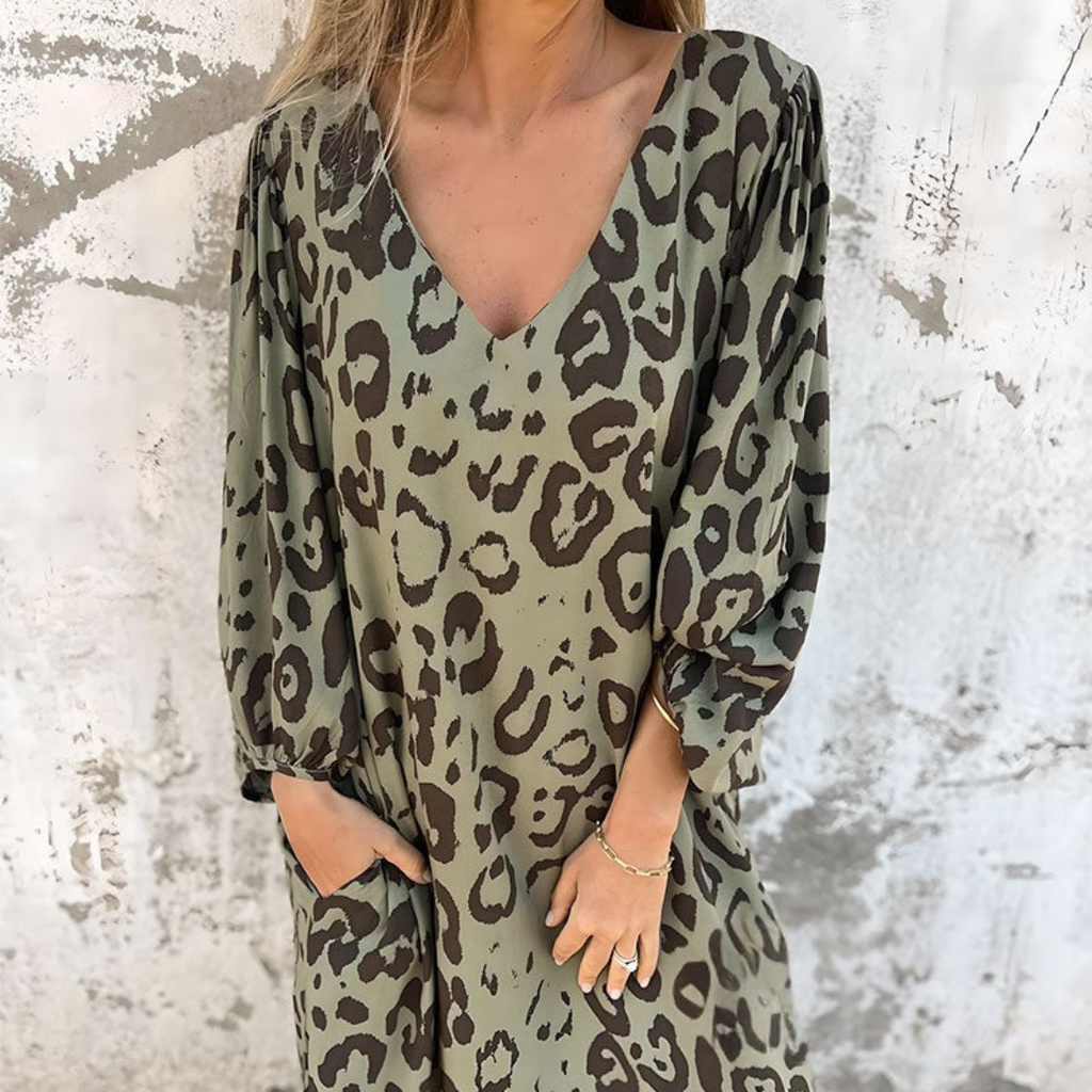 Leopard Coast Relaxed Dress