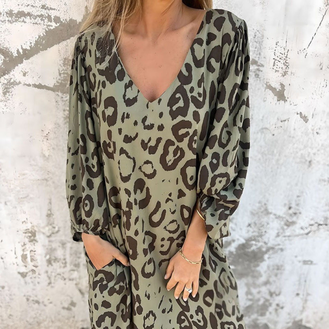 Leopard Coast Relaxed Dress