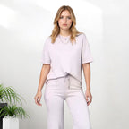 LÉORALABEL Women’s Chic Two-Piece Set – Modern Top & Matching Pants