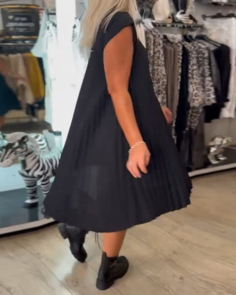 Everyday Pleated Midi Dress