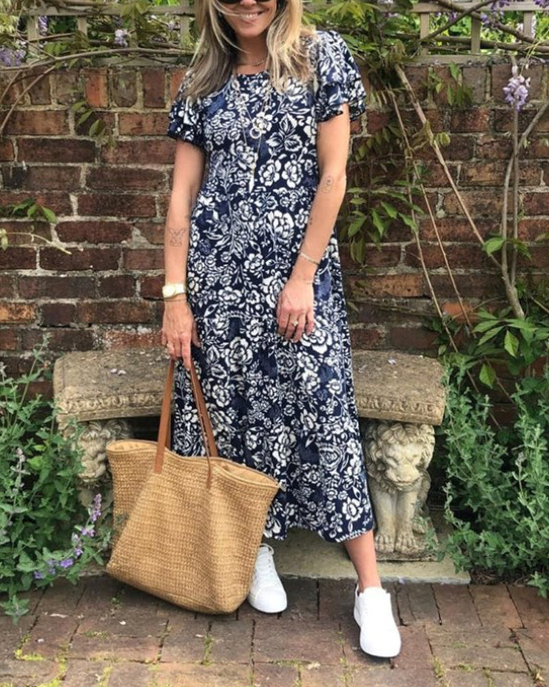 Bloom Coast Flutter Midi Dress