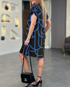 Metro Curve Geo Shirt Dress