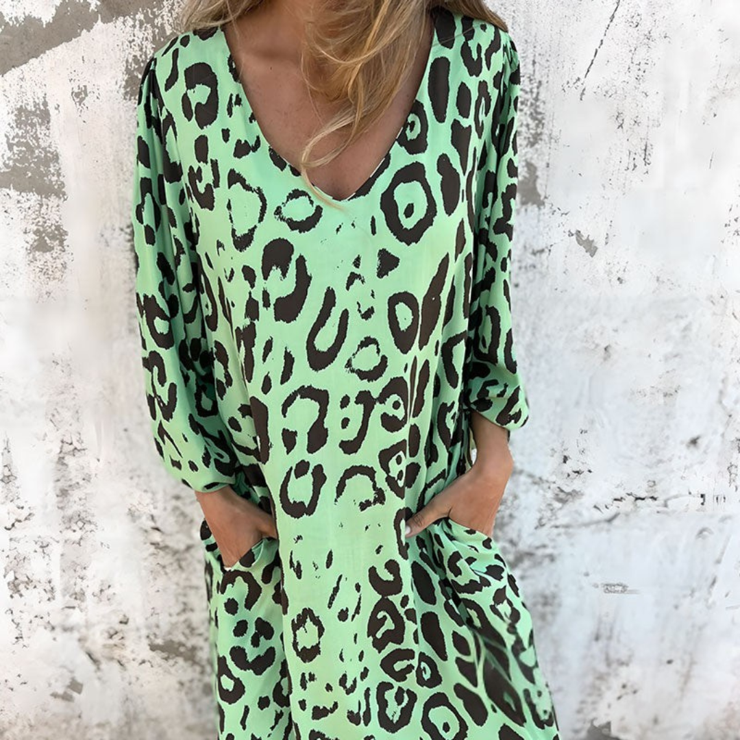 Leopard Coast Relaxed Dress