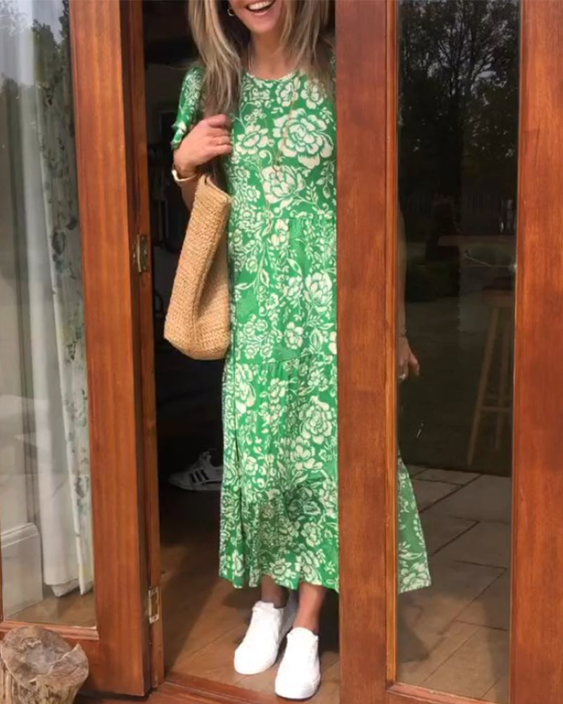 Bloom Coast Flutter Midi Dress