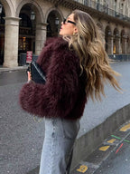 ARIA FAUX FUR SHORT COAT – LÉORALABEL WOMEN’S WINTER ESSENTIAL