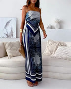 Sorrento Silk-Print Two-Piece Set