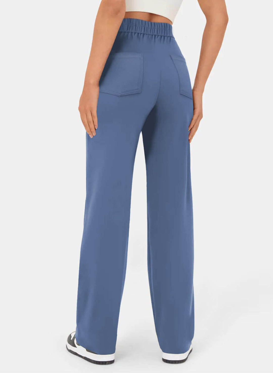 LÉORALABEL High-Waist Straight Pants – Elegant Everyday Comfort