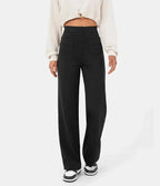 LÉORALABEL High-Waist Straight Pants – Elegant Everyday Comfort