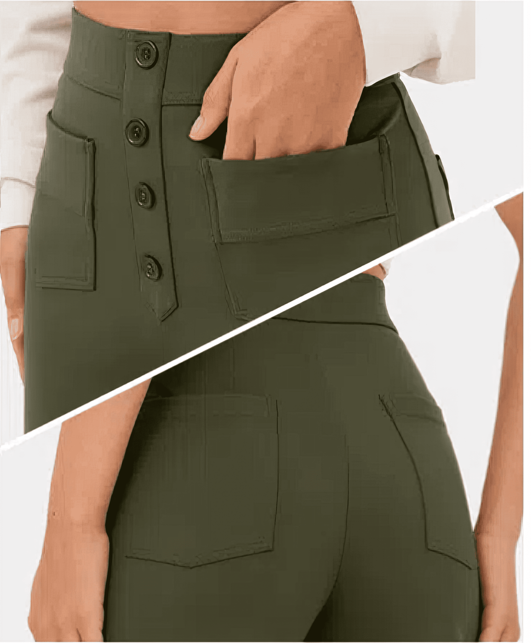 LÉORALABEL High-Waist Straight Pants – Elegant Everyday Comfort