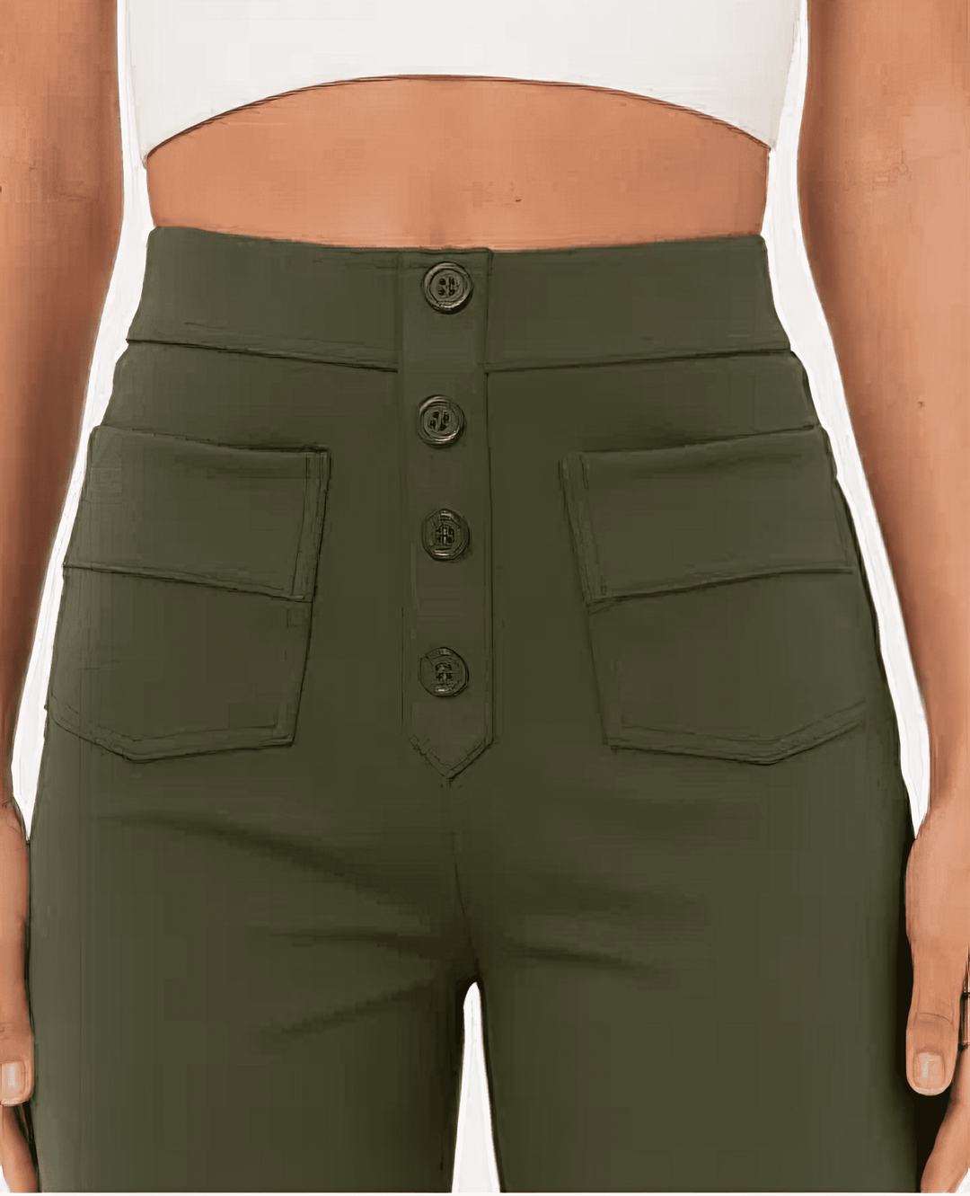 LÉORALABEL High-Waist Straight Pants – Elegant Everyday Comfort
