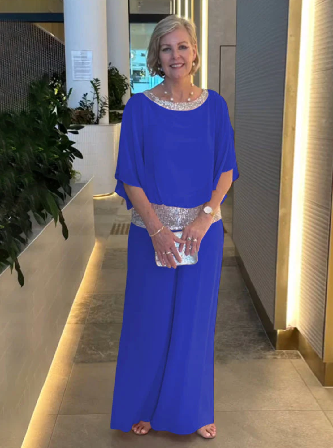 The Leora Luxe Sequin Comfort Set – Effortless Day-to-Evening Elegance