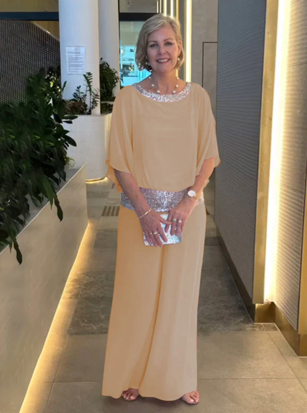 The Leora Luxe Sequin Comfort Set – Effortless Day-to-Evening Elegance