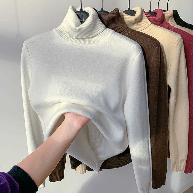 LÉORALABEL Women’s Winter Fleece Knit Top – Soft, Warm & Stretchable