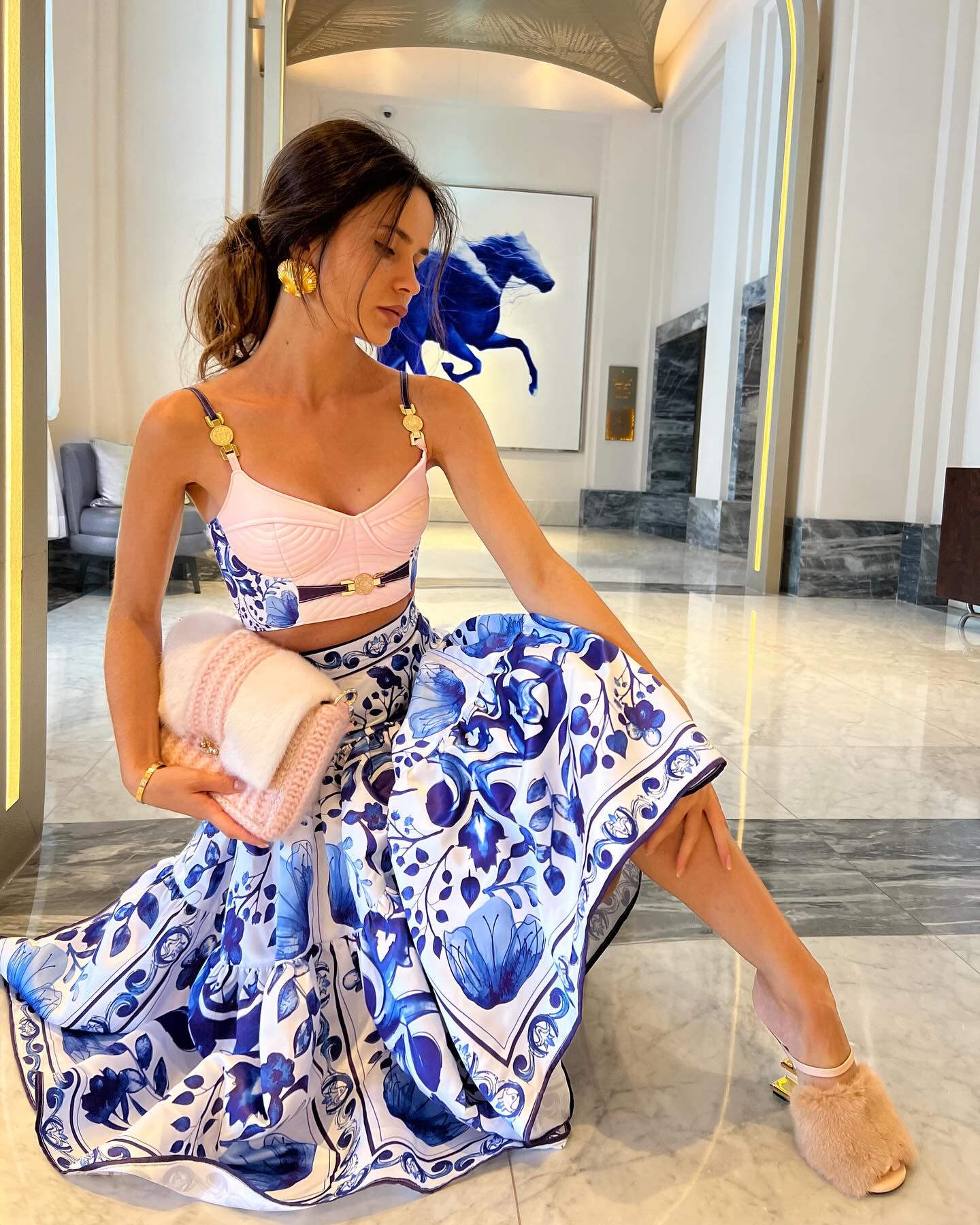 Aria – Royal Court Print Two-Piece Set