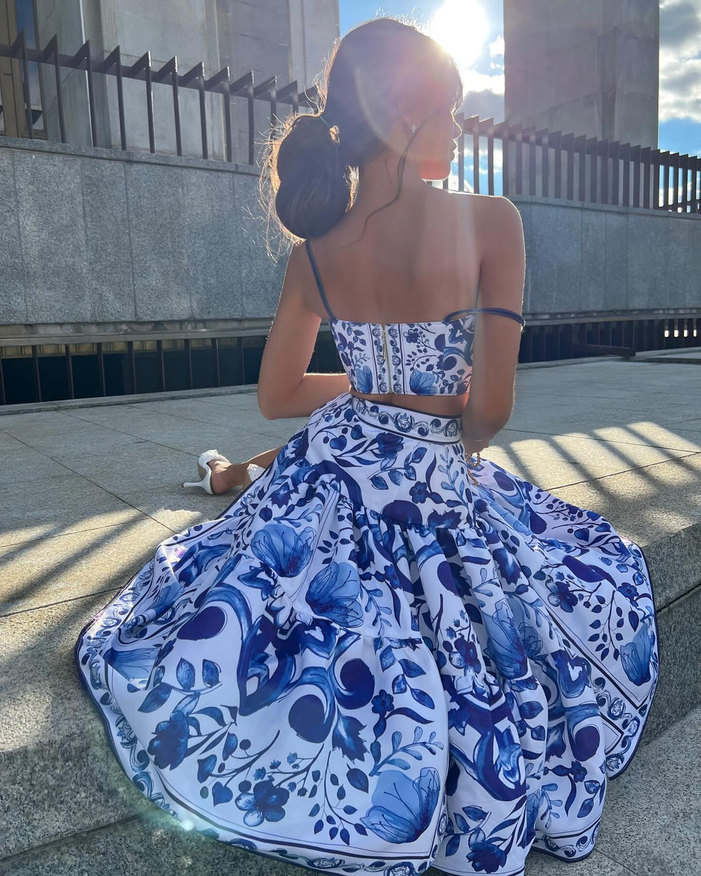 Aria – Royal Court Print Two-Piece Set