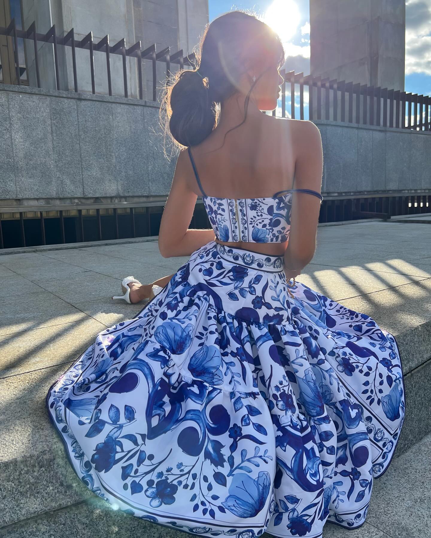 Aria – Royal Court Print Two-Piece Set